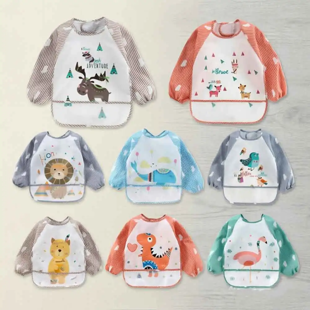 

vvocci Baby Protective Coverall Baby Bib for Eating and Drawing; Baby Bib Without Washing