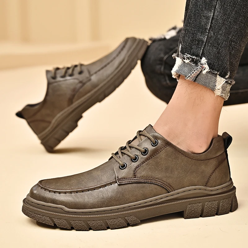 

Men's casual leather shoes Fashion British style Work or Party business Hot selling adult High quality autumn and winter