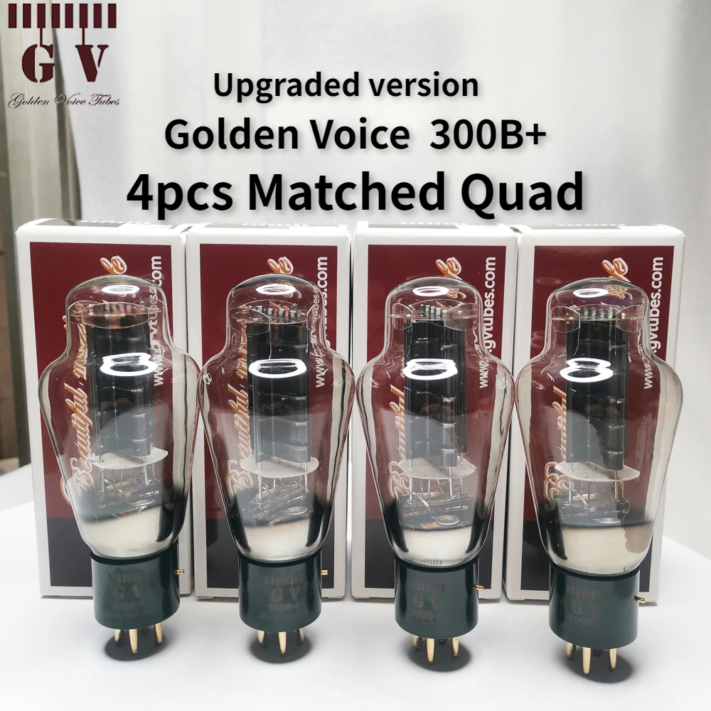 Golden Voice 300B 300B+ Vacuum Tube Replacement Upgrade 300BTube Valve Matching Amplifier High Fidelity Matched Quad Bluetooth