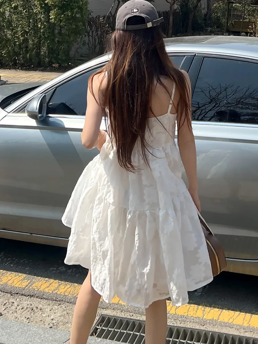 Chique zomer nieuwe zoete anti-aging zware borduurwerk ontwerp losse maxi rok strapl Dr dames faionable Ele Sle