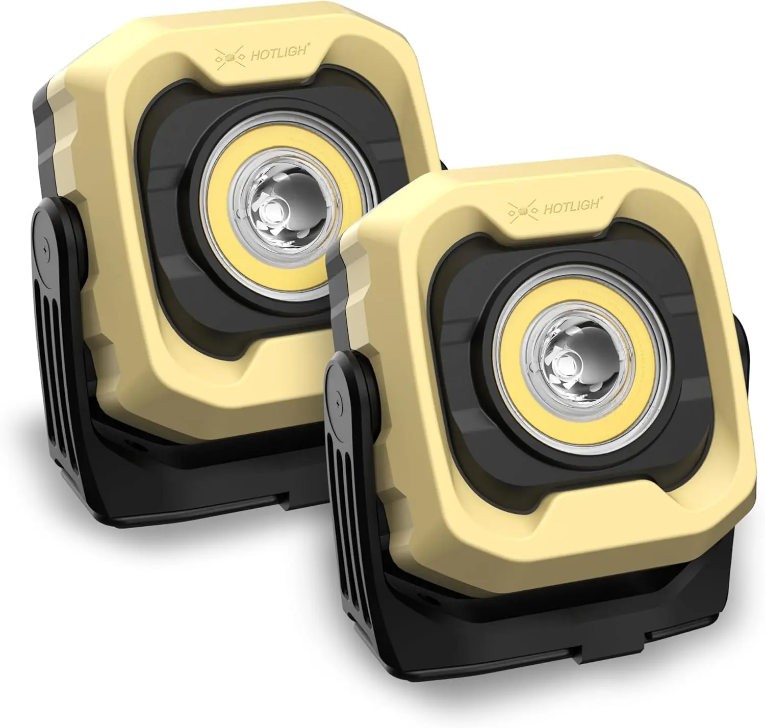 

Магнитный рабочий фонарь, водонепроницаемость IPX4 1200 лм, светодиод аккумулятора 4000 мАч для ремонта автомобилей, кемпинга, экстренной помощи, 2 шт.