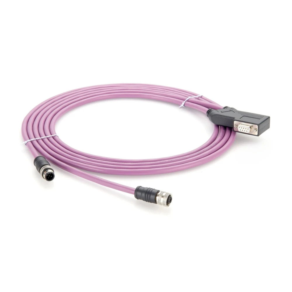 

CAN Bus CANopen PLC 35° D-Sub 9Pin DB9 to M12 A Code 5Pin Cable for Gateway to Fieldbus Compatible SUBCON-PLUS-CAN/35/PG/M12