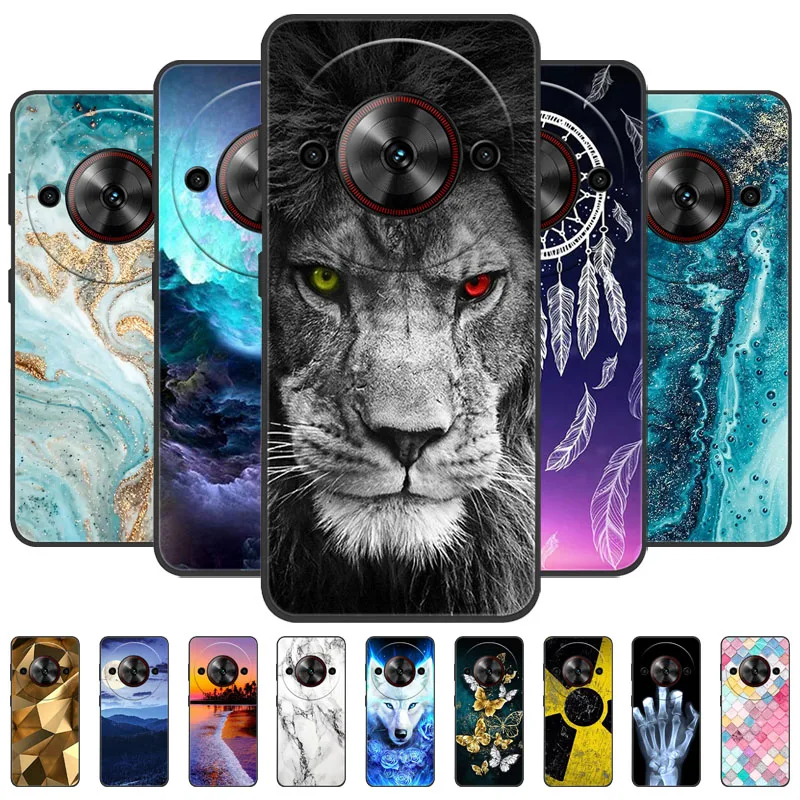 

For ZTE Blade A75 5G Case Fashion Lion Wolf Soft TPU Silicone Phone Cover For ZTE BladeA75 A 75 Protective Back Shell Coque Capa