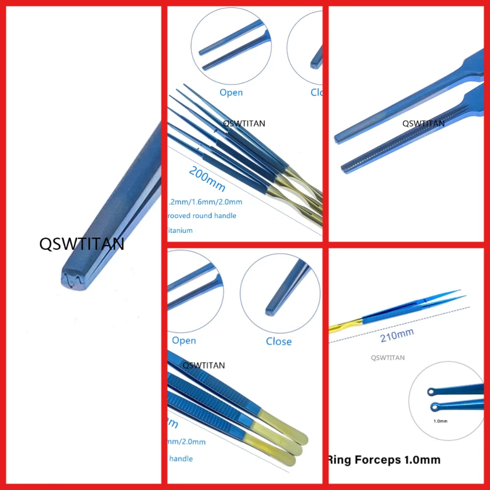 Tissue Forceps Vascular Pliers Titanium Damage-free Cardiac Dissecting Forceps Vascula Forceps Microsurgical instrument