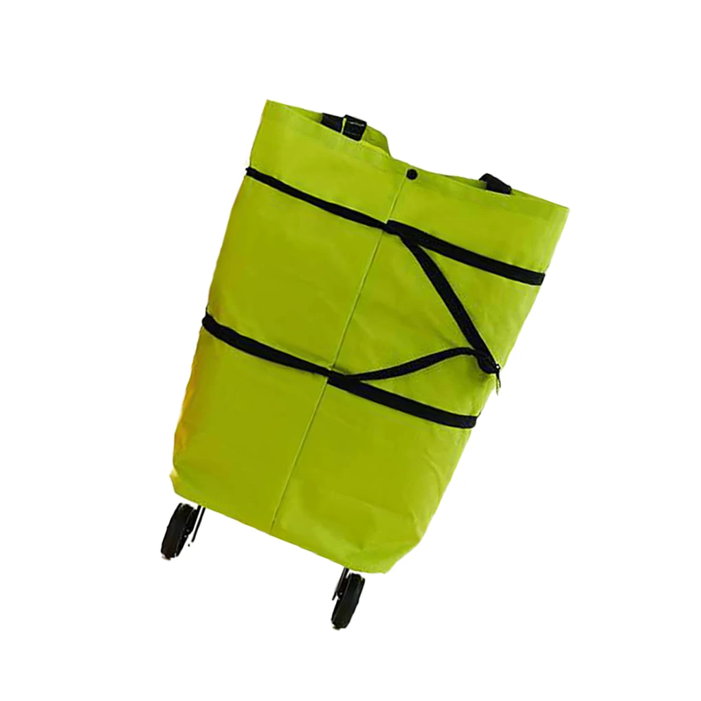 

Trolley Shopping Bag Carrying Wheeled Tote Multipurpose Solid Color Wheels Bags Pulling Cart Storage Container