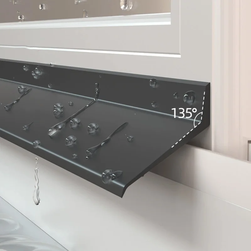 Deflector de goma impermeable para ventana, desviación de agua de lluvia, balcón, aleros de ventana de aluminio, tira de sellado a prueba de viento, accesorios impermeables