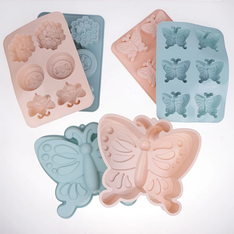 Vlinder Siliconen Mal DIY Fondant Taart Decoreren Gereedschappen Chocolade Bakvormen Dessert Cookie Bee Cakevorm Keuken Accessoires