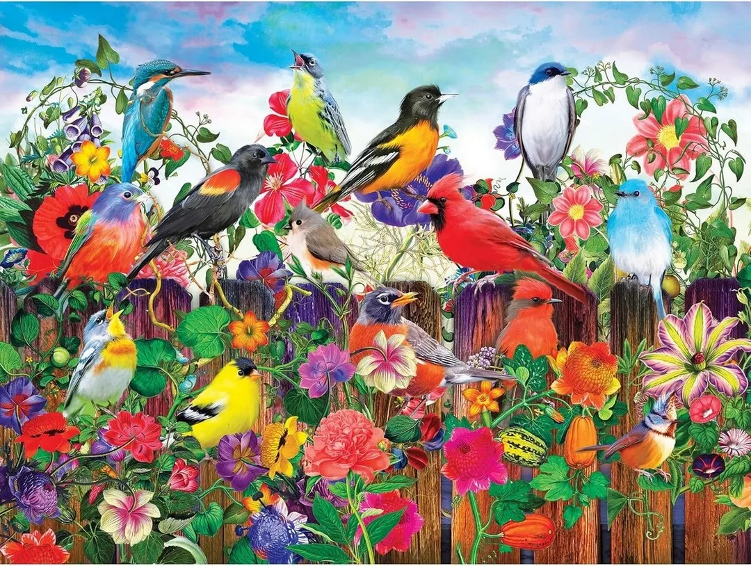 

JMINE Div 5D Птицы и цветы небо Полная алмазная живопись наборы крестиков художественные темы животных 3D краска алмазов