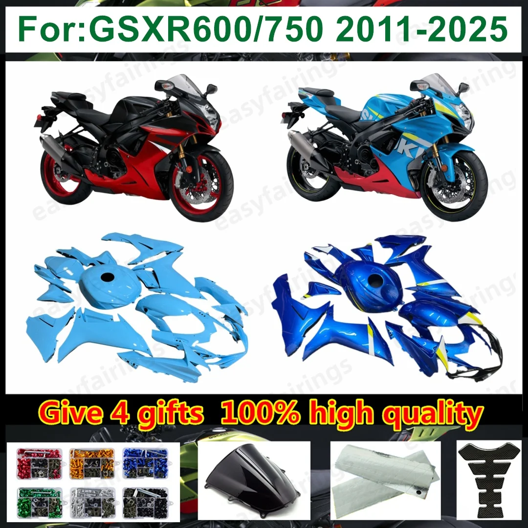 New Injection ABS Motorcycle Full Fairing Kit Bodywork For GSXR600 GSXR750 L1‑L16 2011‑2026 Complete Aftermarket Fairings