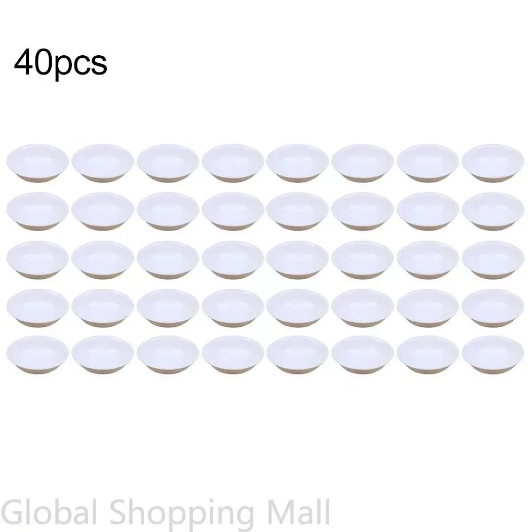 

40 Pack Dip Bowls Set White Dipping Bowls Bulk Dipping Sauce Bowls Mini Appetizer Plates for Seasoning Sushi Ketchup BBQ