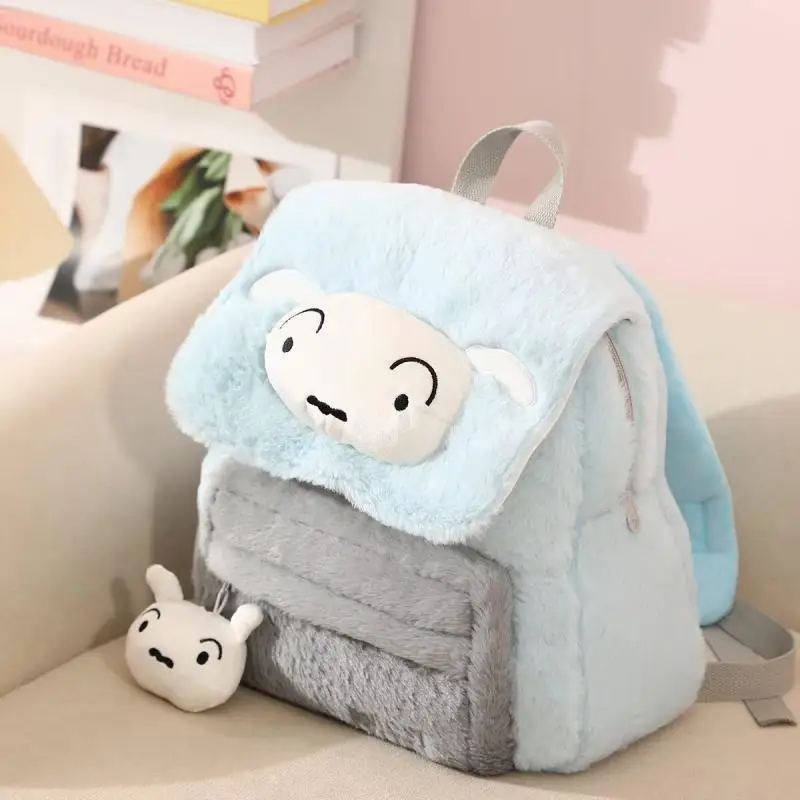 Kawaii Crayon Shin-Chan Anime Peripheriegeräte Nohara Shiro Boochan Cartoon Plüsch Puppe Rucksack Mädchen Schultasche Geburtstagsgeschenk