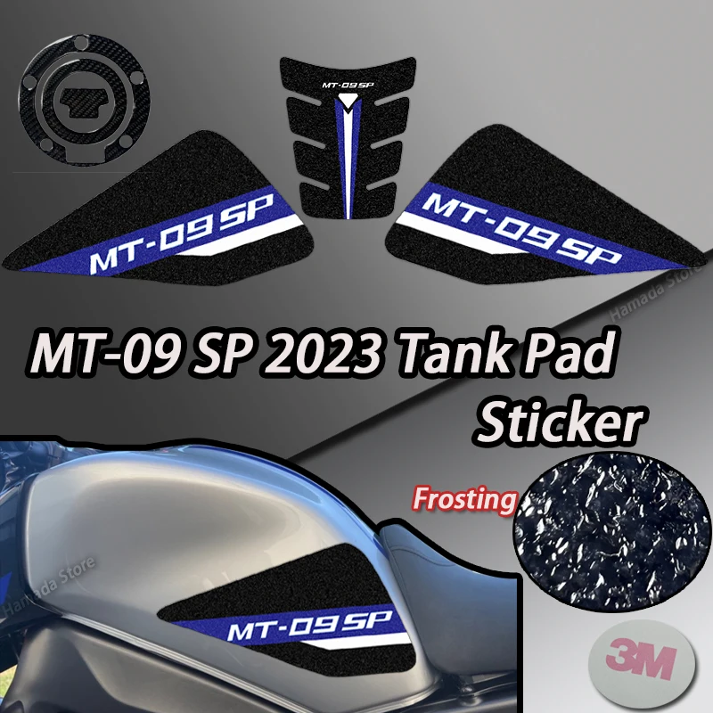 

For YAMAHA MT09SP MT-09 SP MT 09 SP 2023 Year Motorcycle Tank Pad Protector Leather Frosting Sticker Decals Accessories