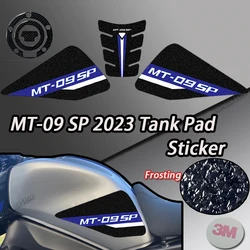 For YAMAHA MT09SP MT-09 SP MT 09 SP 2023 Year Motorcycle  Tank Pad  Protector  Leather  Frosting Sticker Decals  Accessories