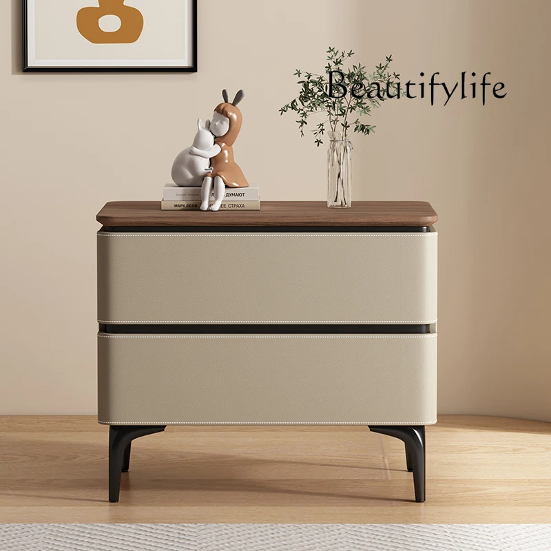 Mesa de noche de almacenamiento única, decoración elegante con cajones, mesita de noche de lujo, Muebles de diseño moderno Para Cuarto Recamara, Muebles de dormitorio