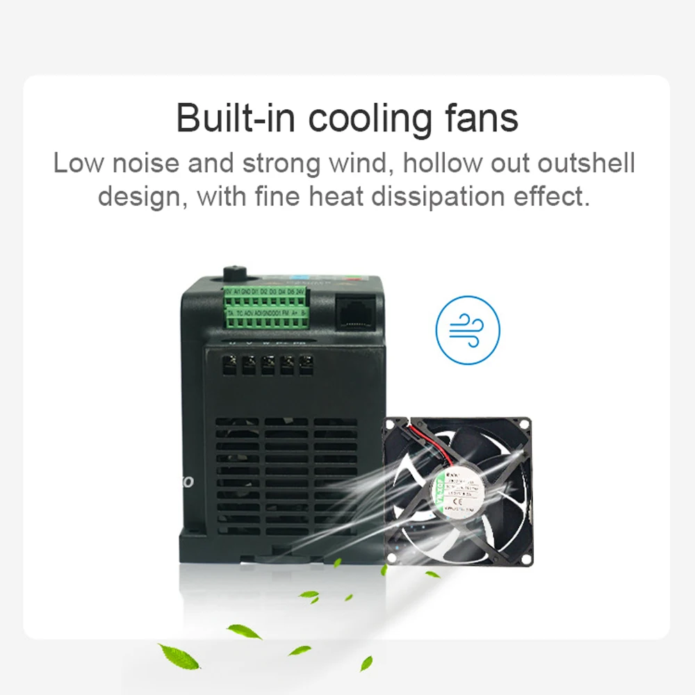 3 Phase 380V Vector Inverter VFD Variable Frequency Converter for Stepless Motor Speed Control 3 Phase Vector Inverter Converter