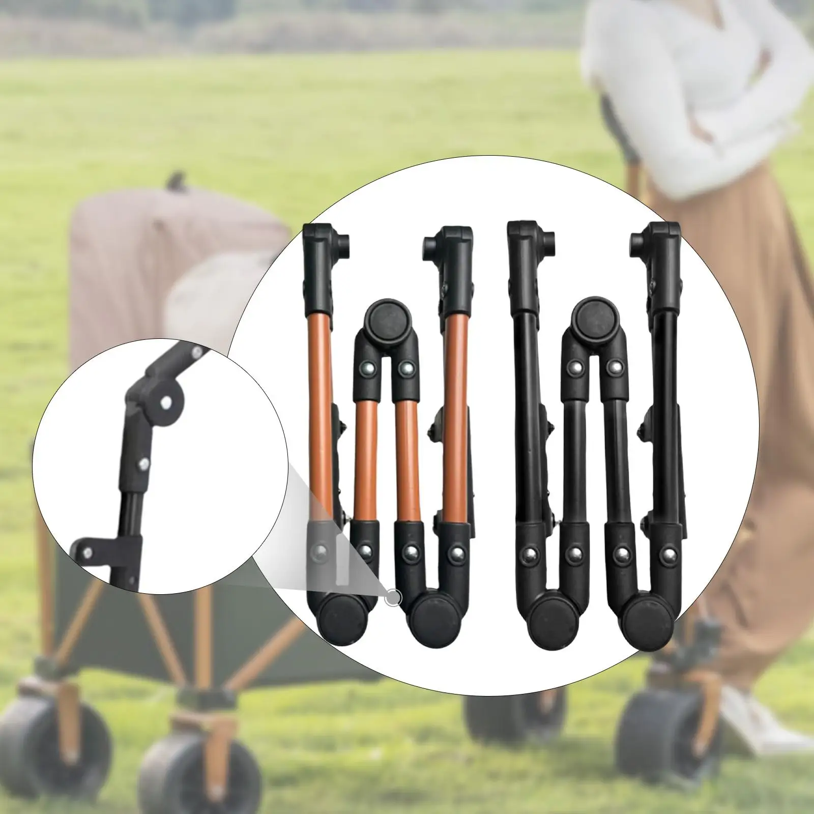 

Outdoor Camping Wagon Handle Easy Installation Folding Wagon