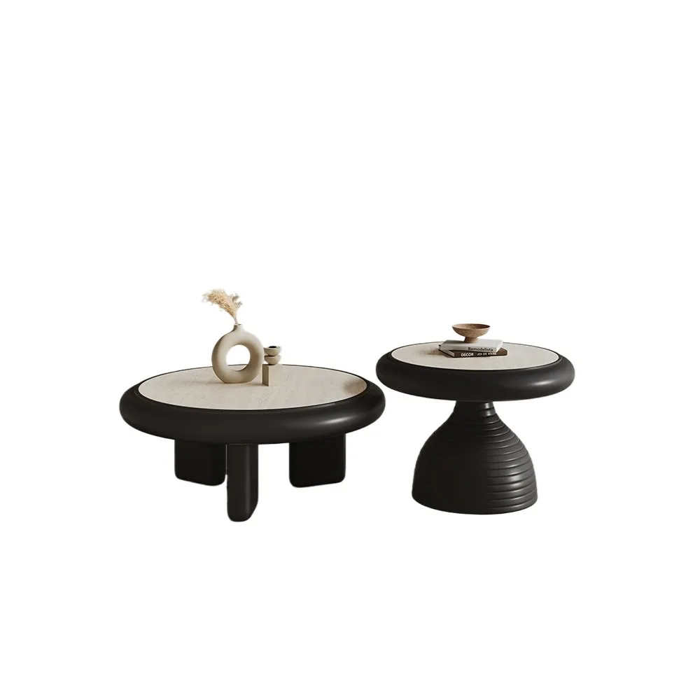 

Round coffee table combination living room household small apartment high-end creative coffee table