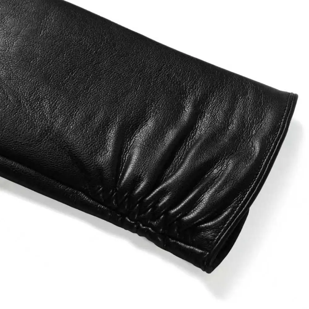 

Женские перчатки на флисовой подкладке, ветрозащитные перчатки из искусственной кожи с пятью пальцами, водонепроницаемые удобные зимние теплые перчатки для езды на велосипеде на открытом воздухе