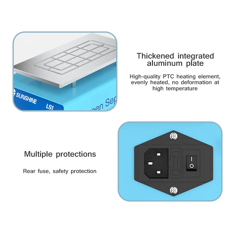 Imagem -06 - Sunshine-screen Separator For Mobile Phone Repair Glue Remoção Machine Rl059 Plus Rl-063 Aquecimento a Temperatura Constante