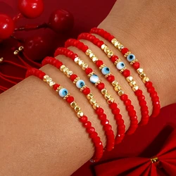 KKBEAD Evil Eye Bracelets Set Jewellery for Friends High Quality Gold Color Beads Bracelet For Women Jewelry Pulseras Femme