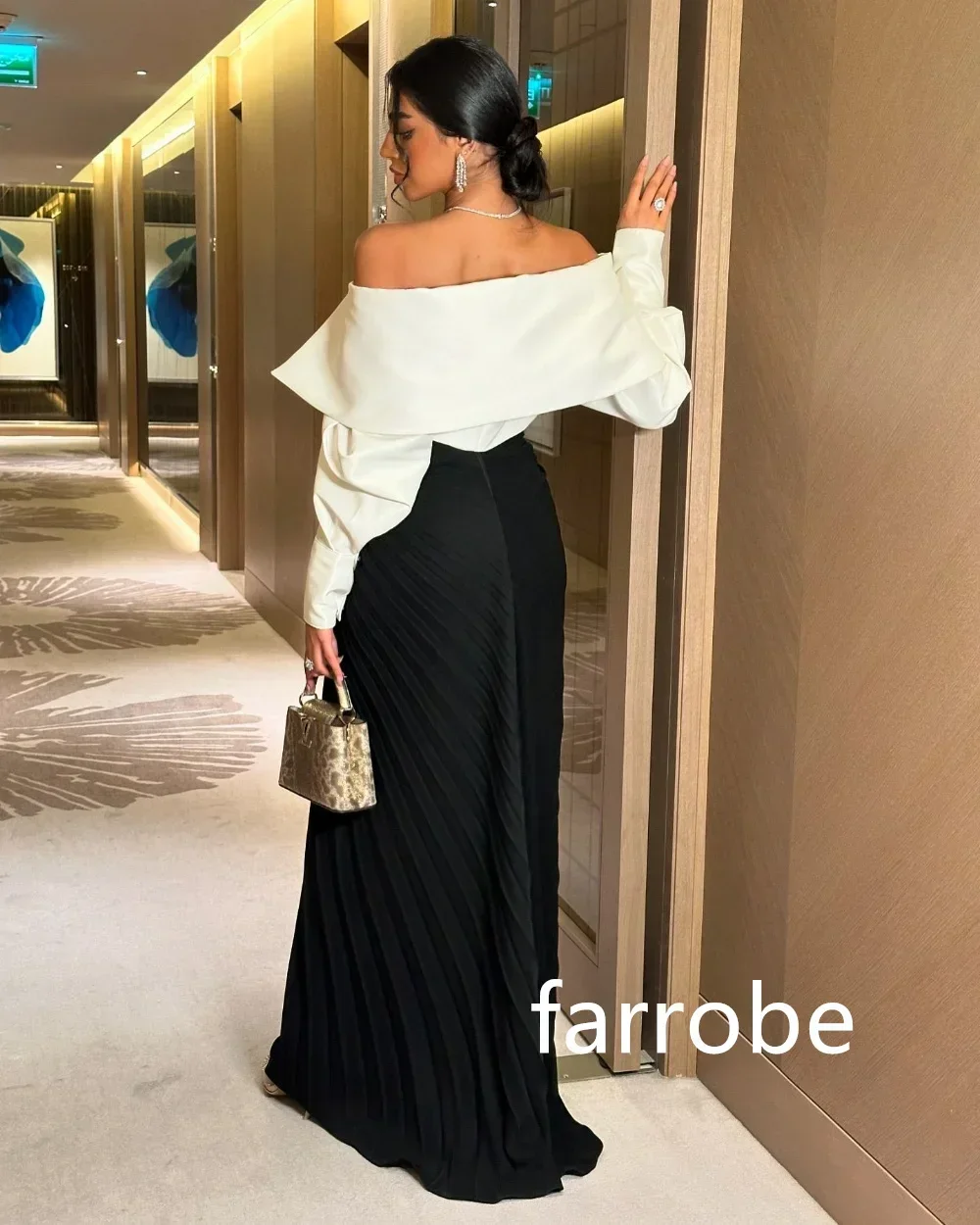 Customized Elegant Jersey Pleat A-line Off-the-shoulder Midi Dresses Homecoming Dresses Classic Exquisite Modern Style Pastrol U