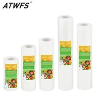ATWFS Vacuum Bag Packaging Food Vacuum Sealer Bags for Food Storage Keep Products Fresh Bag 12/17/20/25/28cm*500cm 1 Roll