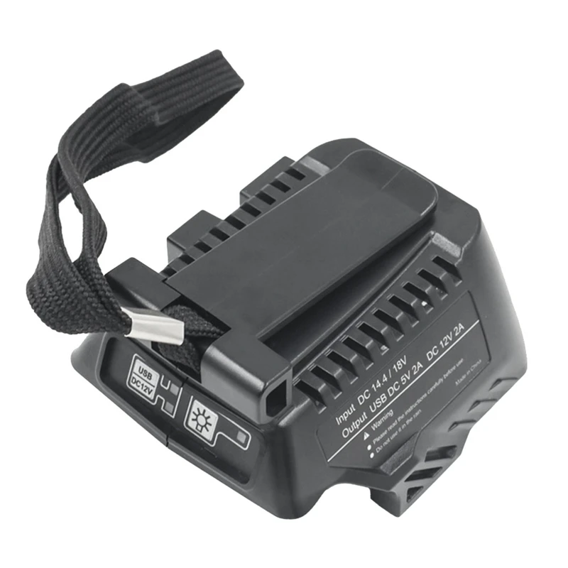 BSL1830 Adattatore USB Power Bank per HITACHI BSL18UA (SA) Batteria al litio 14,4 V-18 V EBM1830 BSL1415 Luci LED regolabili