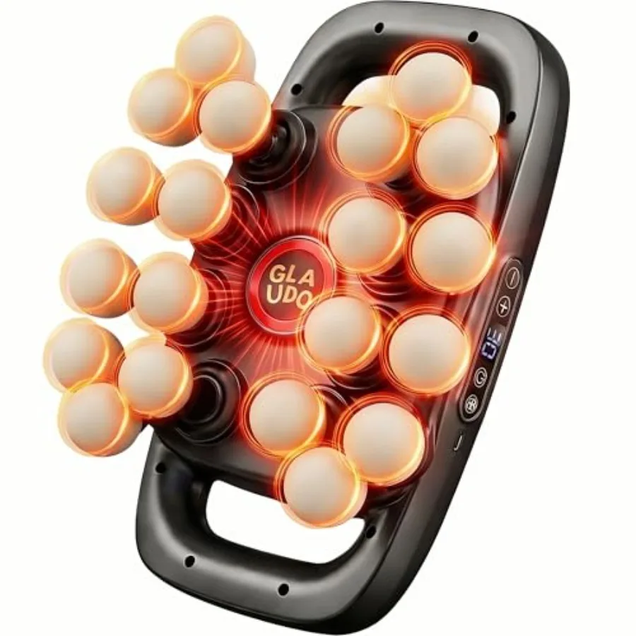 

Массажный пистолет с 20 насадками для глубокого массажа тканей, обновленная версия с 16 насадками - массажер для спины для снятия боли, профессиональный перкуссионный массажер для мышц