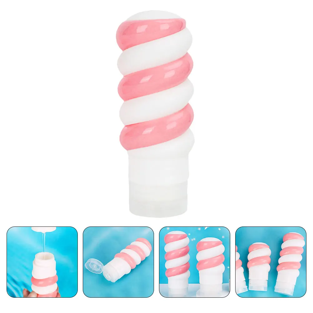 1 قطعة زجاجات السفر سيليكون 90 مللي حاويات أدوات الزينة القابلة لإعادة الاستخدام ل الشامبو مكيف هلام الاستحمام زجاجات حجم السفر ل