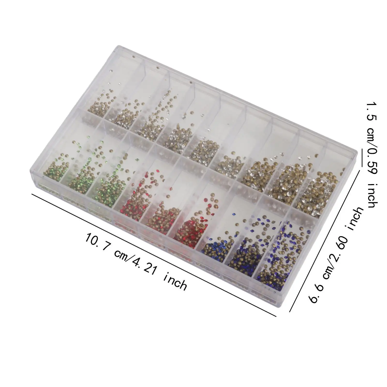 Watch Part Rhinestone with Storage Box Portable Watch Decoration Rhinestone