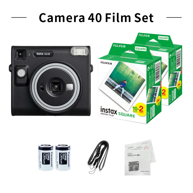 기존 Fujifilm Instax SQUARE SQ40 카메라 선택 가능 Instax Square 흰색 가장자리 필름 20/40 매 Instax Square FilmsCamera