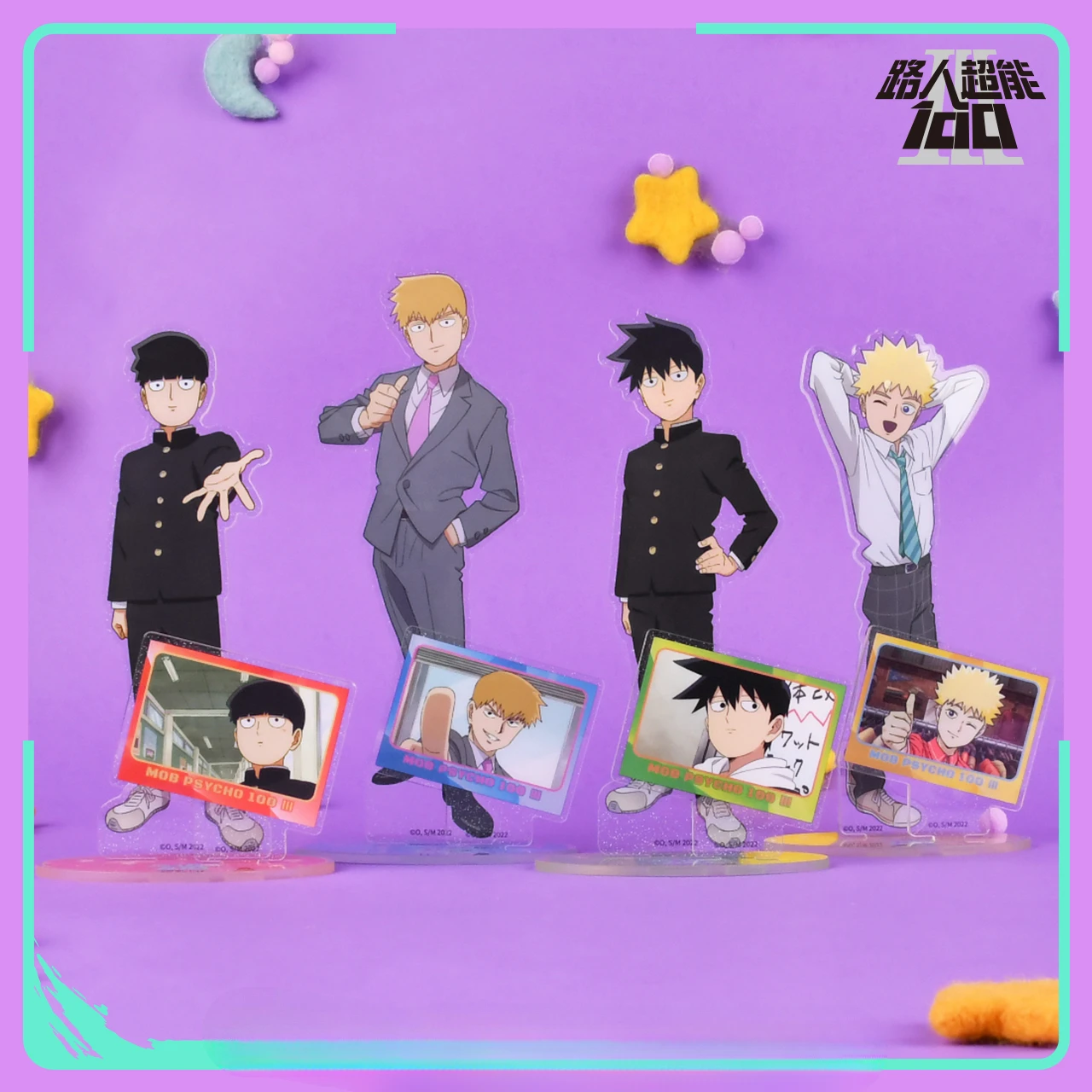 

Anime Mob Psycho 100 Mobu Saiko Hyaku Hanazawa Teruki reigen arataka Kageyama Shigeo Ritsu Cosplay Acrylic Standing Sign Gift