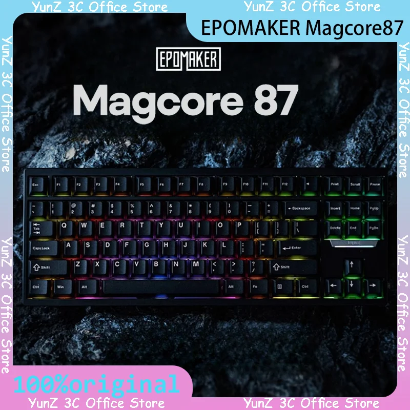 

EPOMAKER Magcore87 Клавиатура с магнитной осью RGB Индивидуальная индуктивная ось Новая электронная спортивная игровая клавиатура с возможностью горячей замены