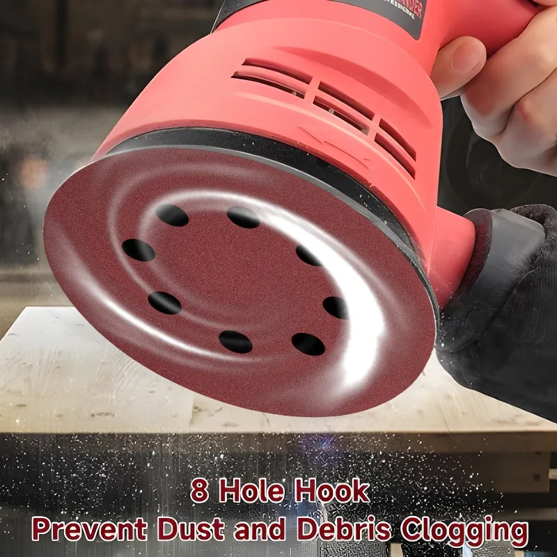 100PCS Sanding Discs 8 Hole Hook And Loop Adhesive Sandpaper 125mm 80~3000 Grits For Random Orbital Sander Abrasive Sheets Tools view 6