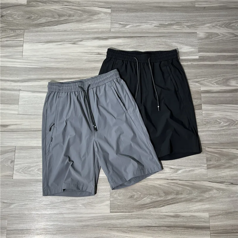 

Men's Spor Casual orts Qui Dry Breathable Laser Perforated Elastic Waist Summer Faion Urban Sle Straight Leg orts