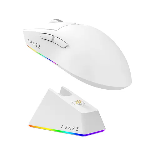 AJAZZ AJ139 V2 MC Wireless Gaming Mouse PAW3311 12000DPI RGB Magnetic Charging Dock Macro Definition Mouse Gamer For Laptop PC