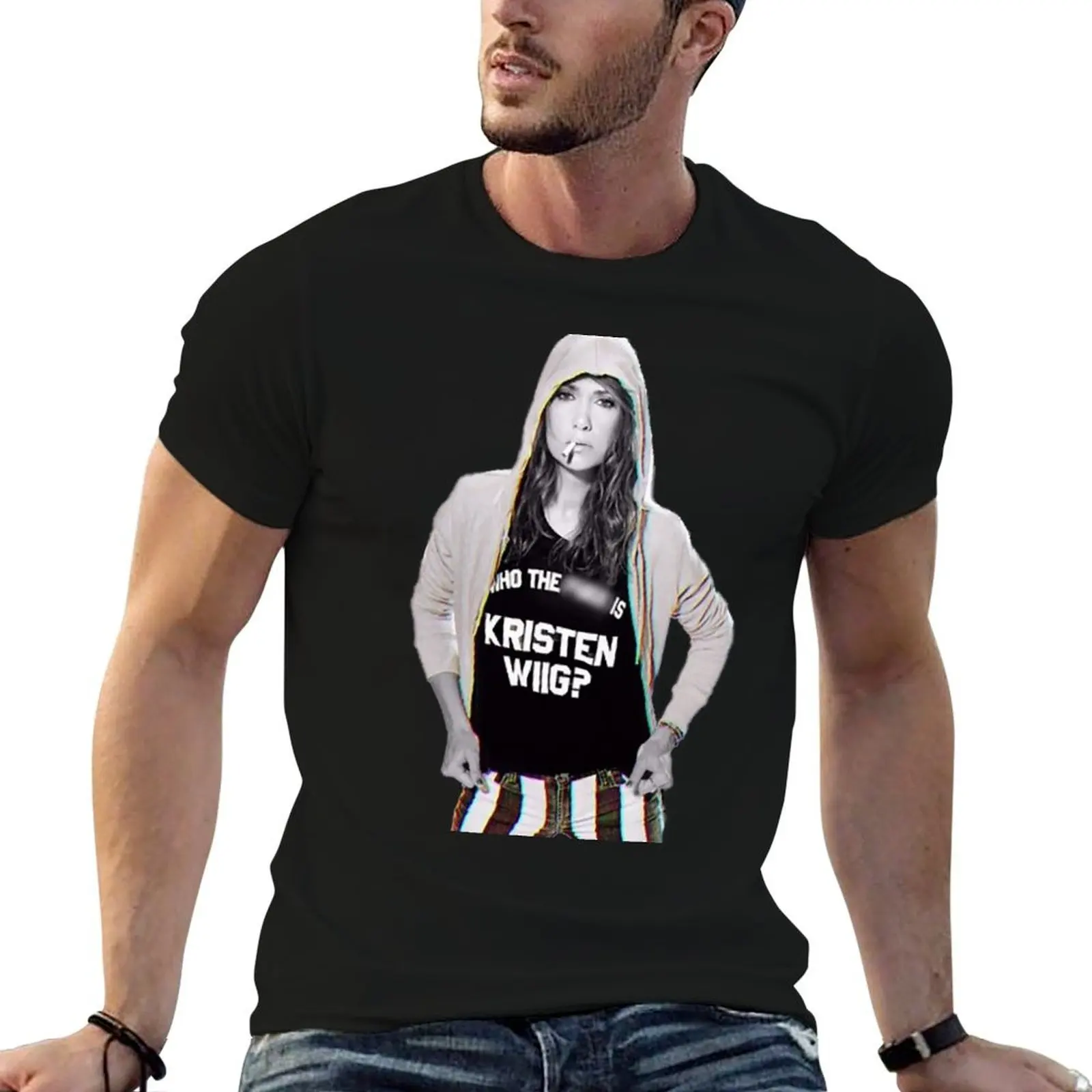 

Who The F Is Kristen Wiig T-Shirt t shirt man designer t shirts designer t shirt for man T-Shirt