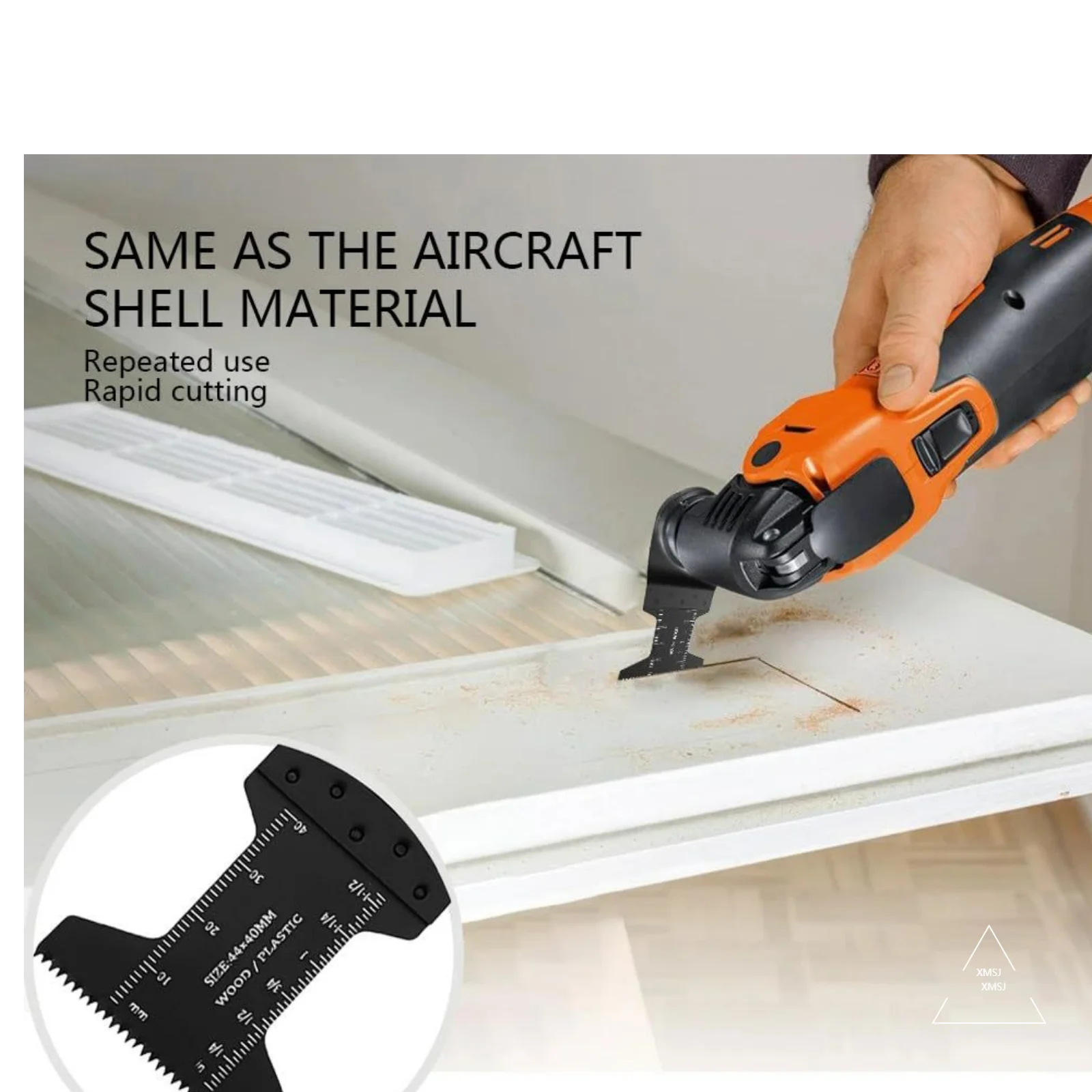 57 قطعة شفرة المنشار متعددة الوظائف دائم النجارة تتأرجح الملحقات ثقب مغلق مشترك أداة السلطة تتأرجح شفرة المنشار #6