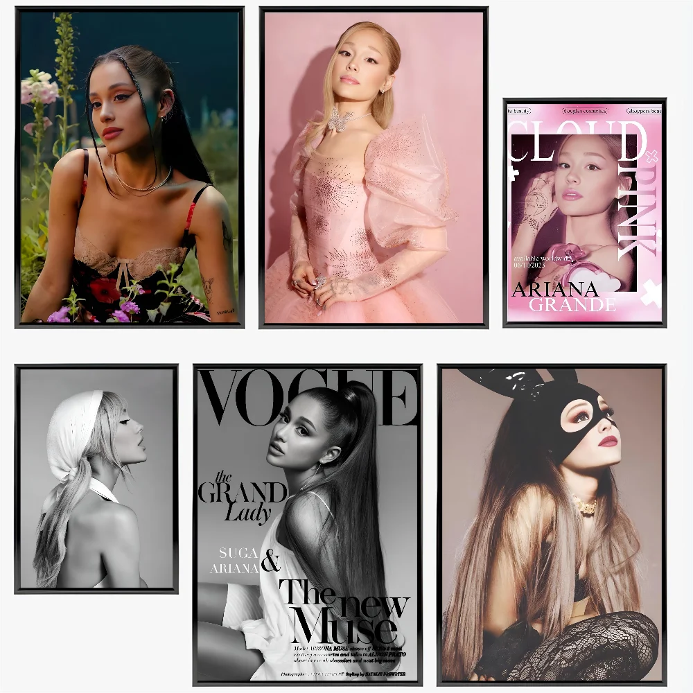 Famous Singer Ariana Grande Poster Paper Print Home Living Room Bedroom Entrance Bar Cafe Art Painting Decoration