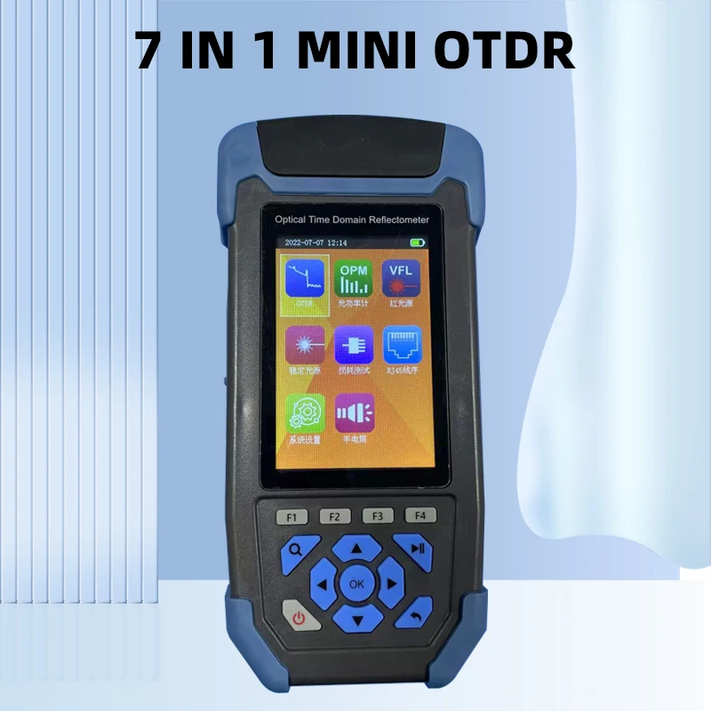 Joinwit  JW3302 FTTX MINI OTDR 7 IN 1 Function Loss RJ45 Sequence Flashlight SYS Setting Optical Time Domain Reflectometer