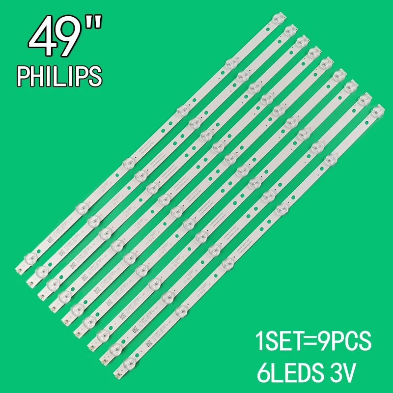 LEDストリップライト6個,le49d88ud49h18 k490wd7 4708-k490wd-a2213k01 49pfl3445/t3 49pf6050 le49d51s LE49K51S-UD le49k61s,新品