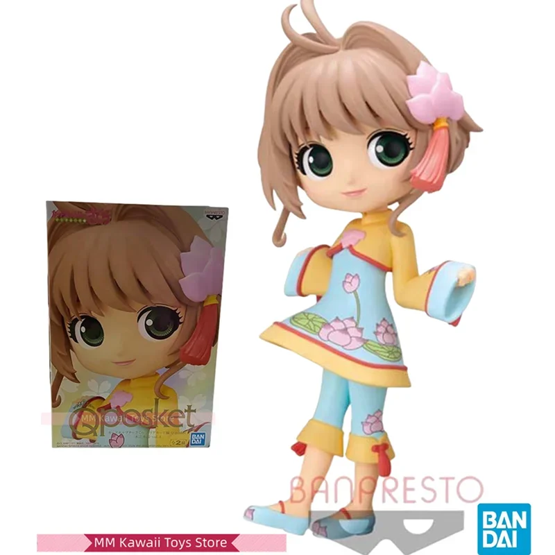 Original BANPRESTO Anime Qposket Cardcaptor Sakura Model Kinomoto Sakura Action Figure Toys for Kids Gift Collectible Model Gift