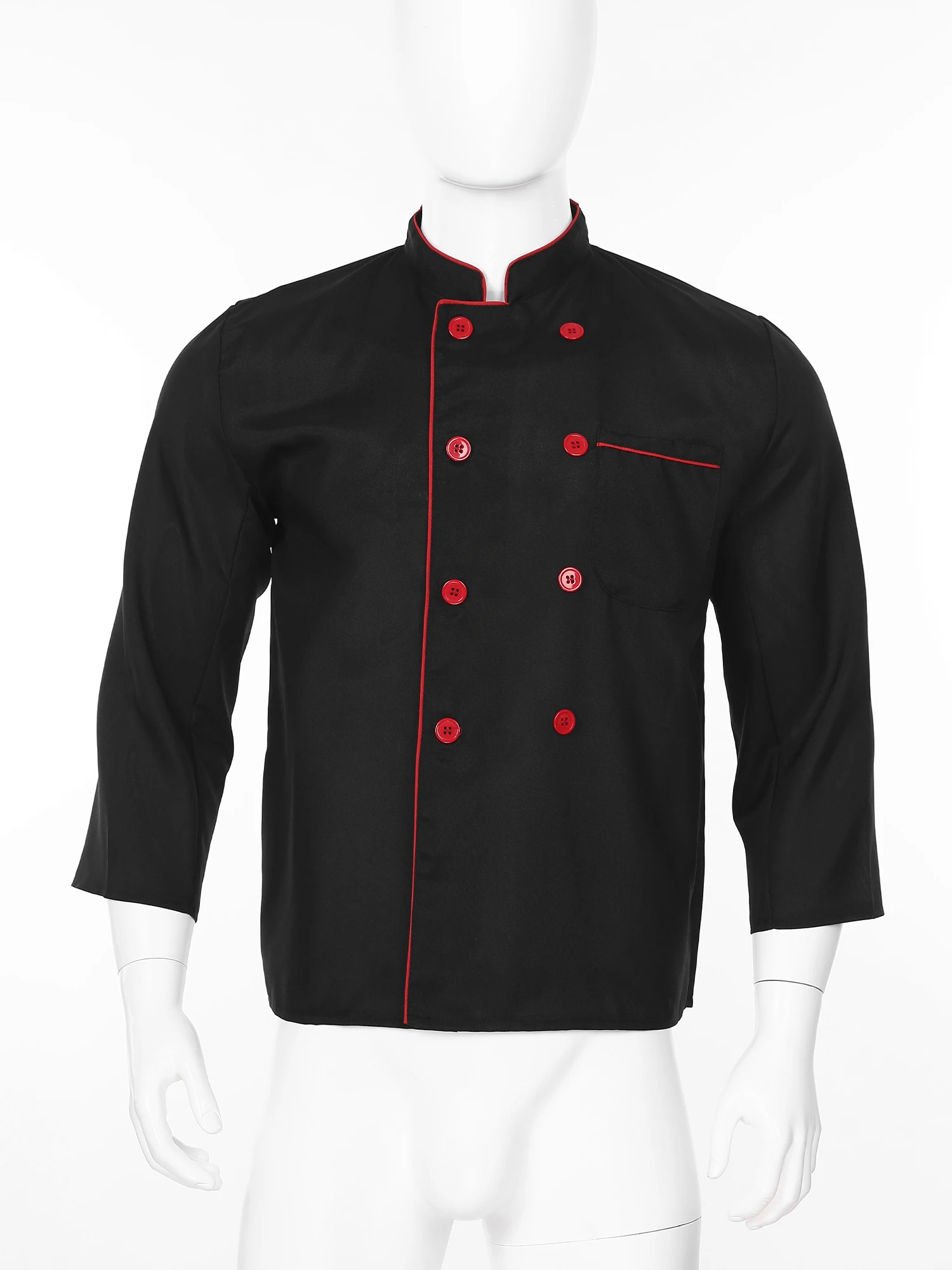 Chef-Koksjas Voor Heren Chef-Kok Jas Restaurant Keukenhotel Uniform Shirts Met Kraag En Lange Mouwen Kookgerei Tops