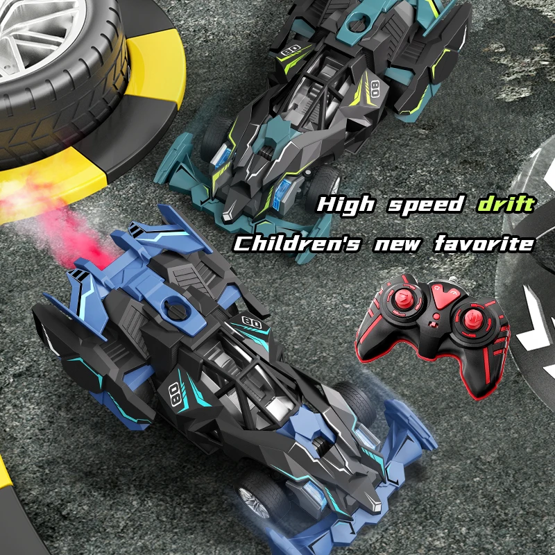 Samochód wyścigowy z napędem na cztery koła, szybki zdalnie sterowany samochód RC do driftu