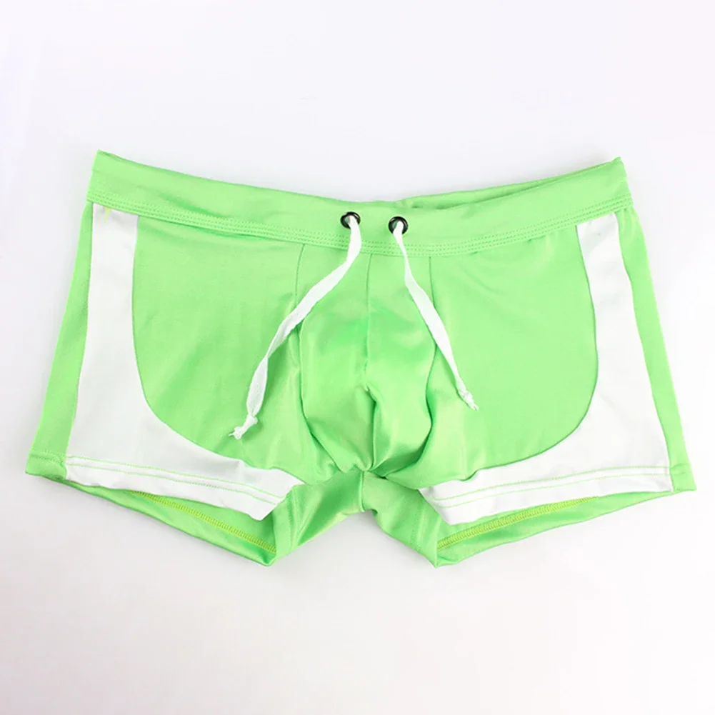 

Men Quick Drying Drawstring Beach Trousers Boxer Shorts Swimming Pant Swim Trunk