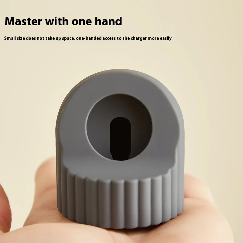 Soft Silicone Charger Stand for Apple Watch S11 10 9 8 7 6 5 4 3 2 1 SE Watch Station Dock Charging Desktop Holder Accessories image 4
