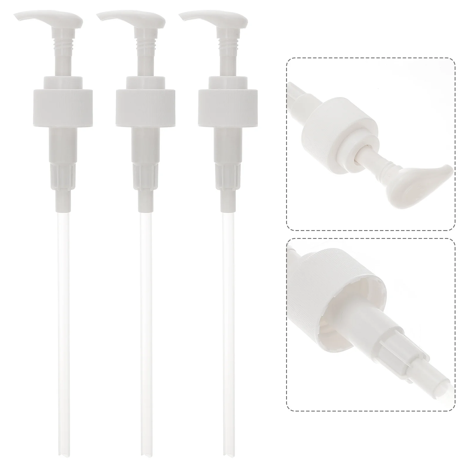 

3Pcs Foam Soap Dispenser Pump Head Smooth Pressing Action for Bathroom Shower Gel Hand Soap Lotion Bottle Pump Accessories