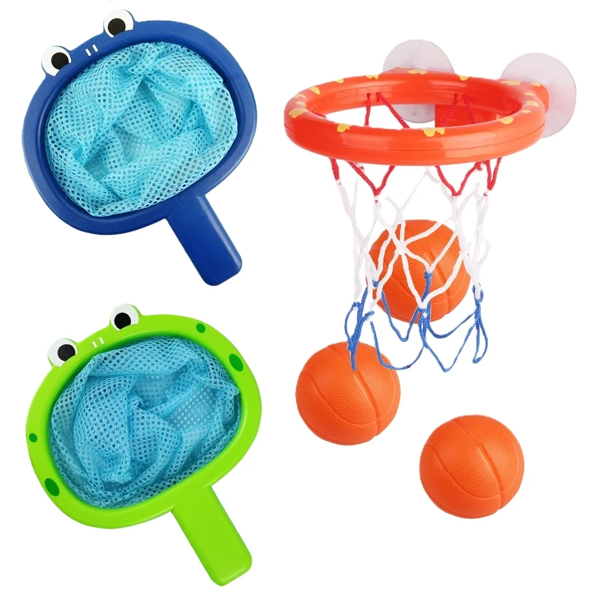 Baby Bath Toy Toddler Boy Water Toys Bathroom Bathtub Shooting Basketball Hoop with 3 Balls Kids Outdoor Play Set