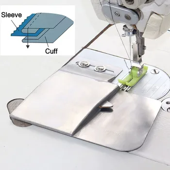 Manchette supérieure couture artefact manchette réglage manchette patte bouton dispositif de couture taille supérieure tête artefact glisser manchette roulant couture Tube