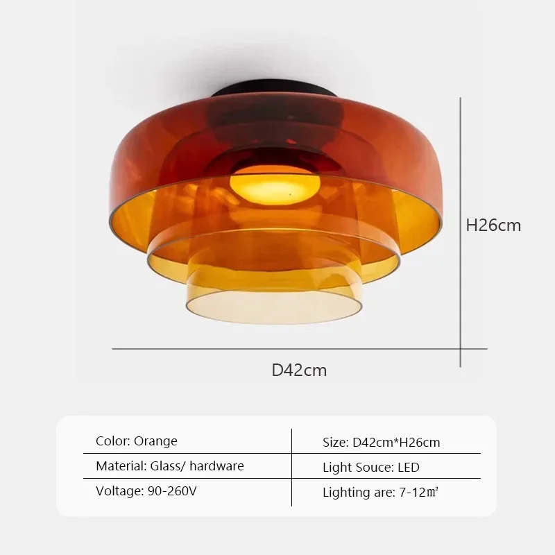 Nordic Glass Ceiling Lamp Bedroom Medieval Ceiling Light for Restaurant Simple Modern Creative Dining Room decorating Lamps